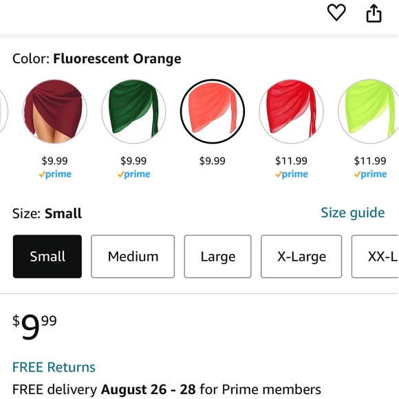 NWT Orange Sarong Coverup Skirt - Picture 8 of 8